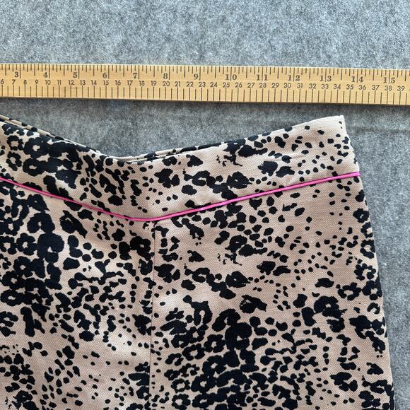 J Crew Women's 4 Leopard Print Lined Shorts - Picture 4 of 7